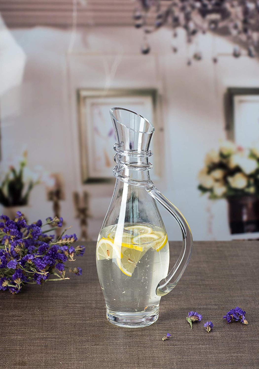 Glass Water Pitcher With Lid