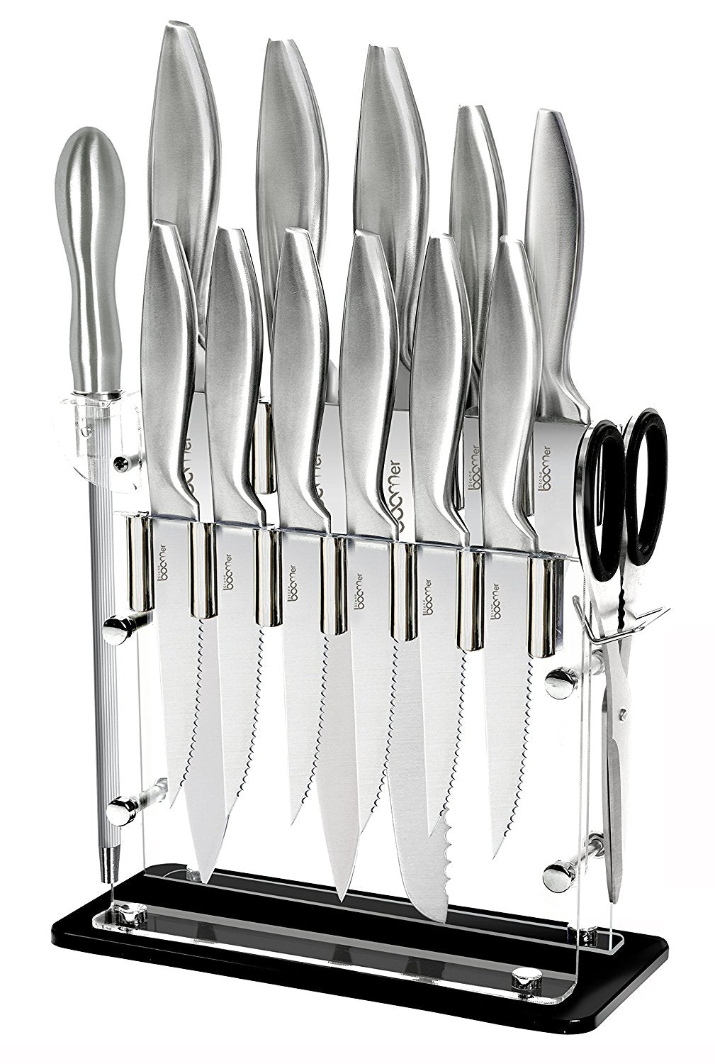 Cook N Home Coated Carbon Stainless Steel 14-Piece Knife Set